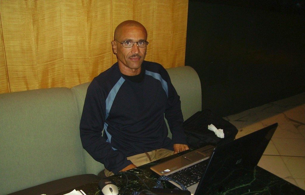 Jay at work in Sky Lounge (1)