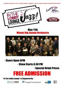 In the Lobby Lounge...JAZZ! - Miami Big Sound Orchestra @ Olympia Theater | Miami | Florida | United States