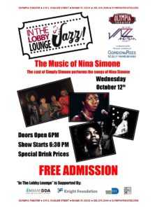 In the Lobby Lounge...JAZZ! - The Music of Nina Simone @ Olympia Theater | Miami | Florida | United States