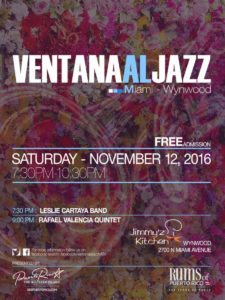 Ventana Al Jazz presents LIVE LATIN JAZZ @ Jimmy's Kitchen Wynwood | Miami | Florida | United States