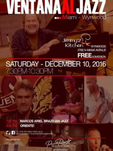 Ventana Al Jazz presents LIVE LATIN JAZZ @ Jimmy's Kitchen Wynwood | Miami | Florida | United States